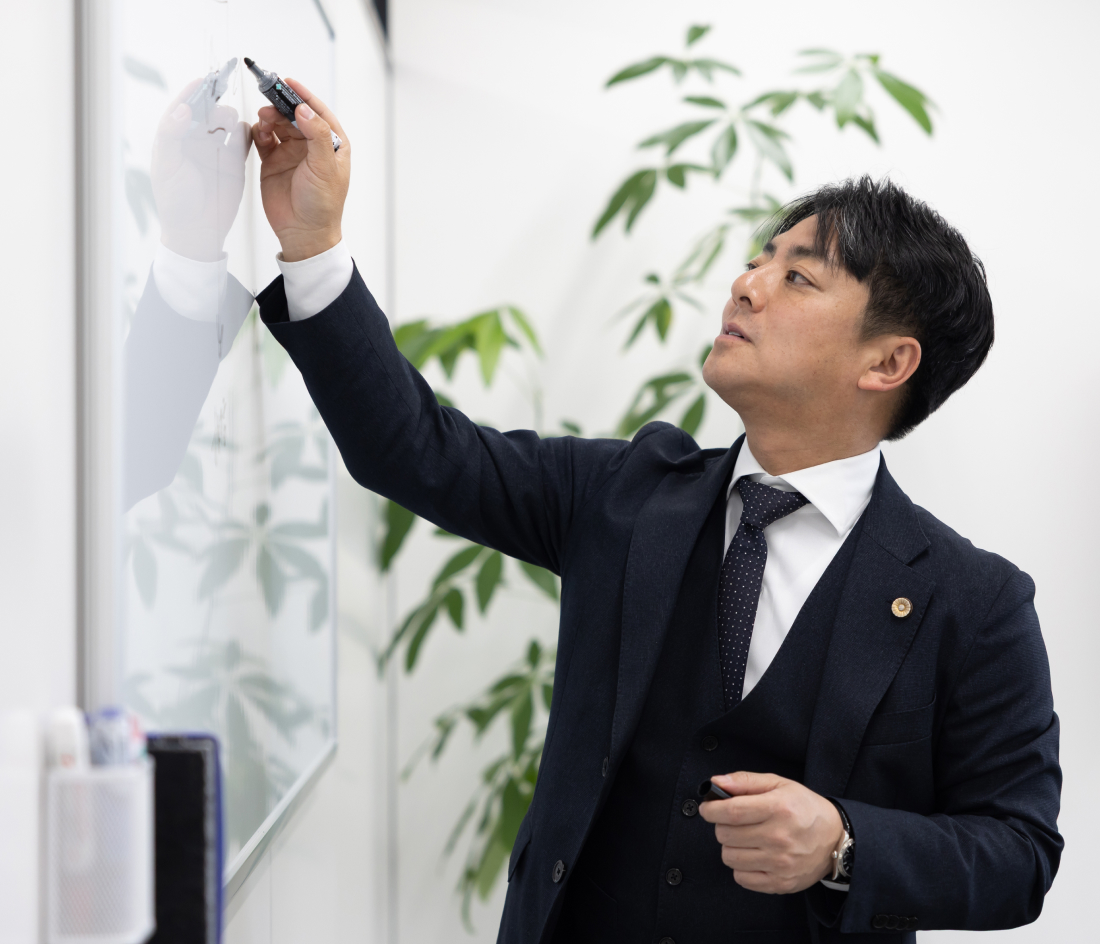 ホワイトボードを利用しているシーン