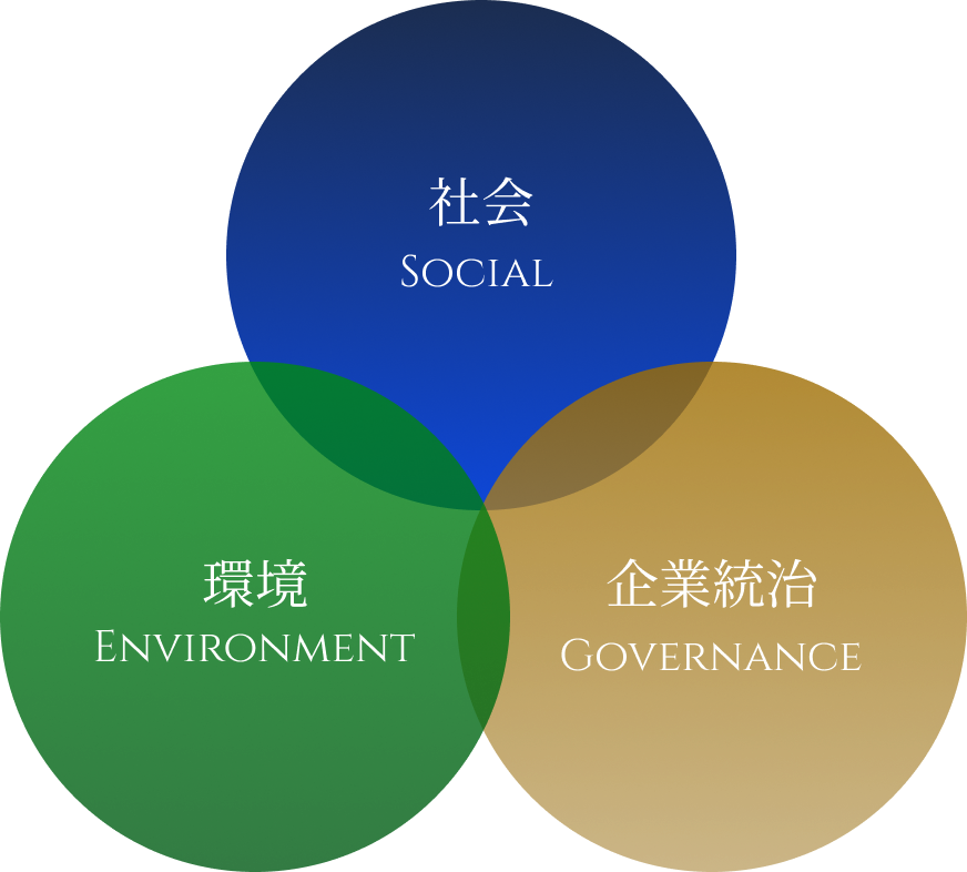 社会・環境・企業統治の図
