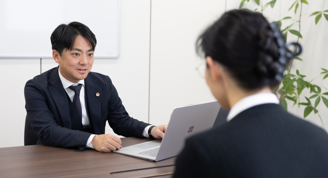 お客様との会話シーン
